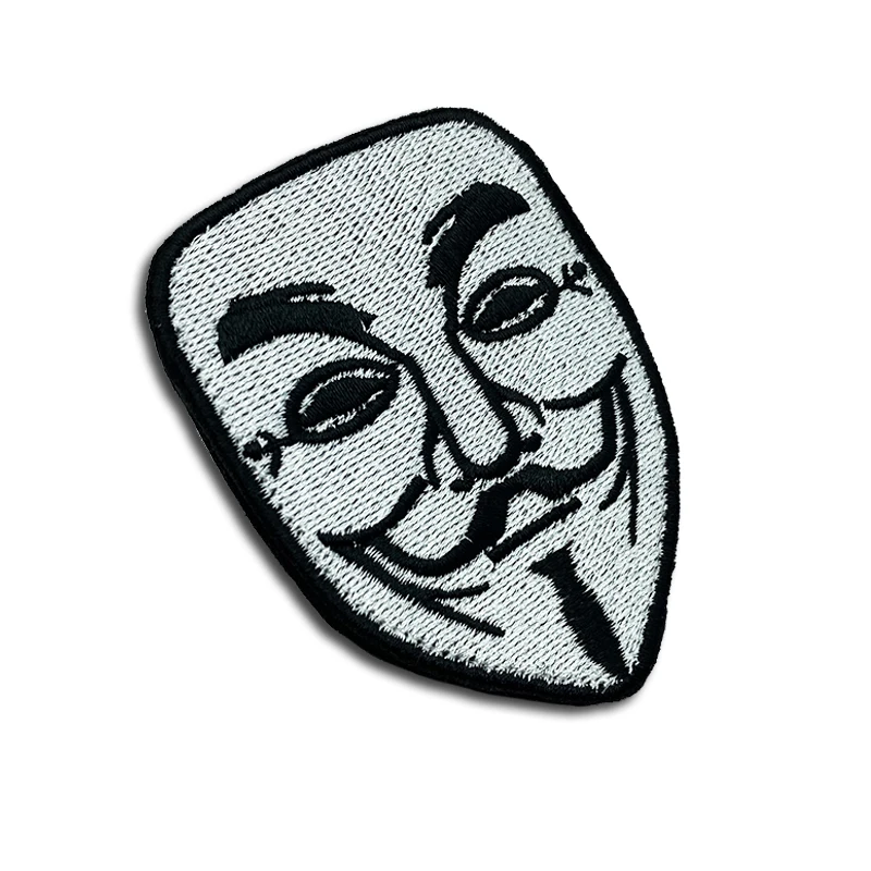 Parches de carillas sonrientes, insignia creativa bordada de alta calidad, banda para el brazo con gancho, pegatina 3D para chaqueta y mochila - imagen 4