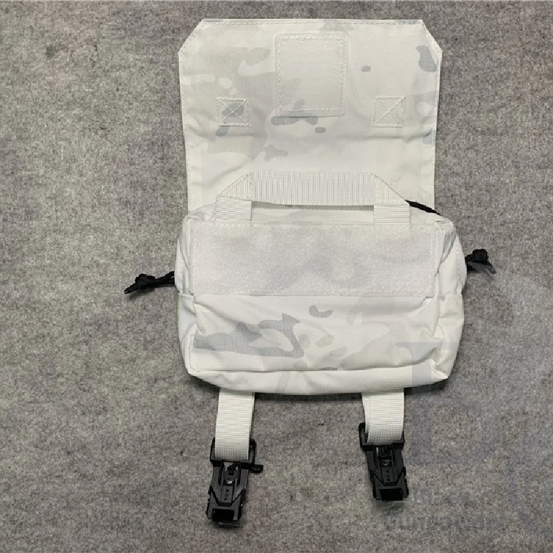 Subsistema de caché táctico dividido, paquete MOLLE, bolsa de secado al sol, Camuflaje MC snow, incluye dos inserciones - imagen 4