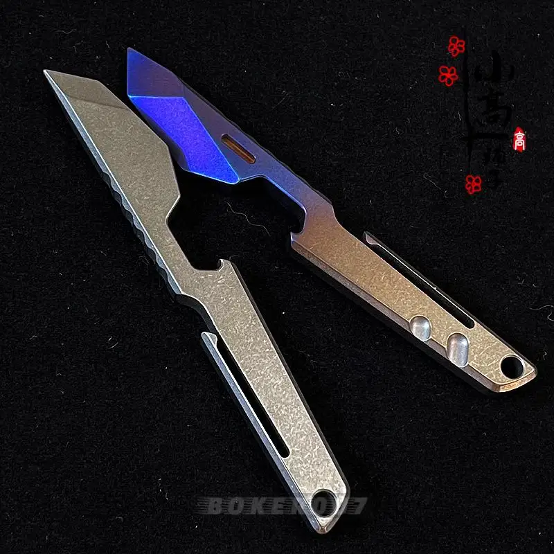 Herramienta multifunción EDC de aleación de titanio, sacacorchos, llave, medallón - imagen 2