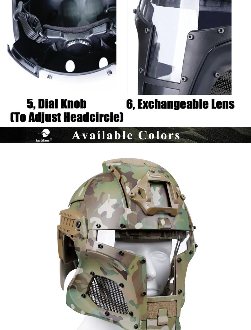 Casco Táctico - Detalle de tejido