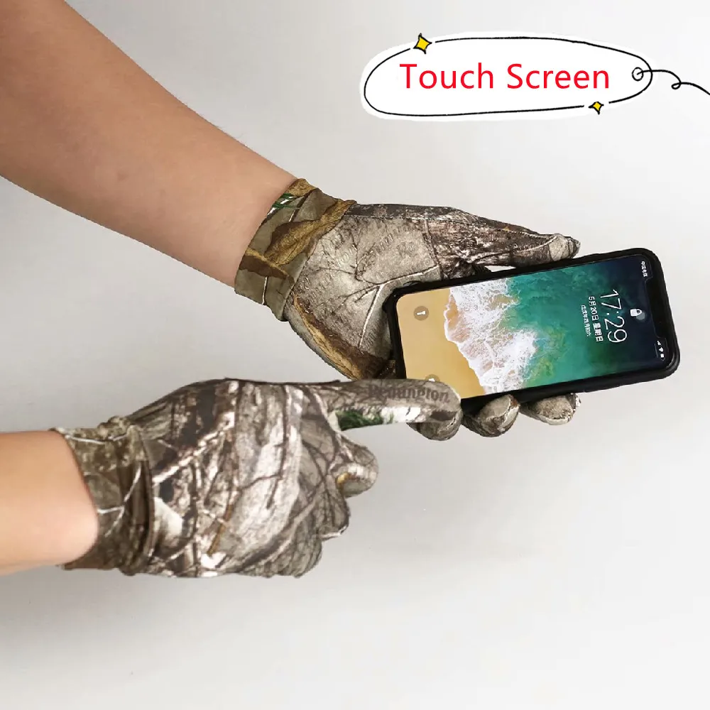Guantes tácticos con pantalla táctil camuflaje biónico – Transpirables y secado rápido - imagen 5