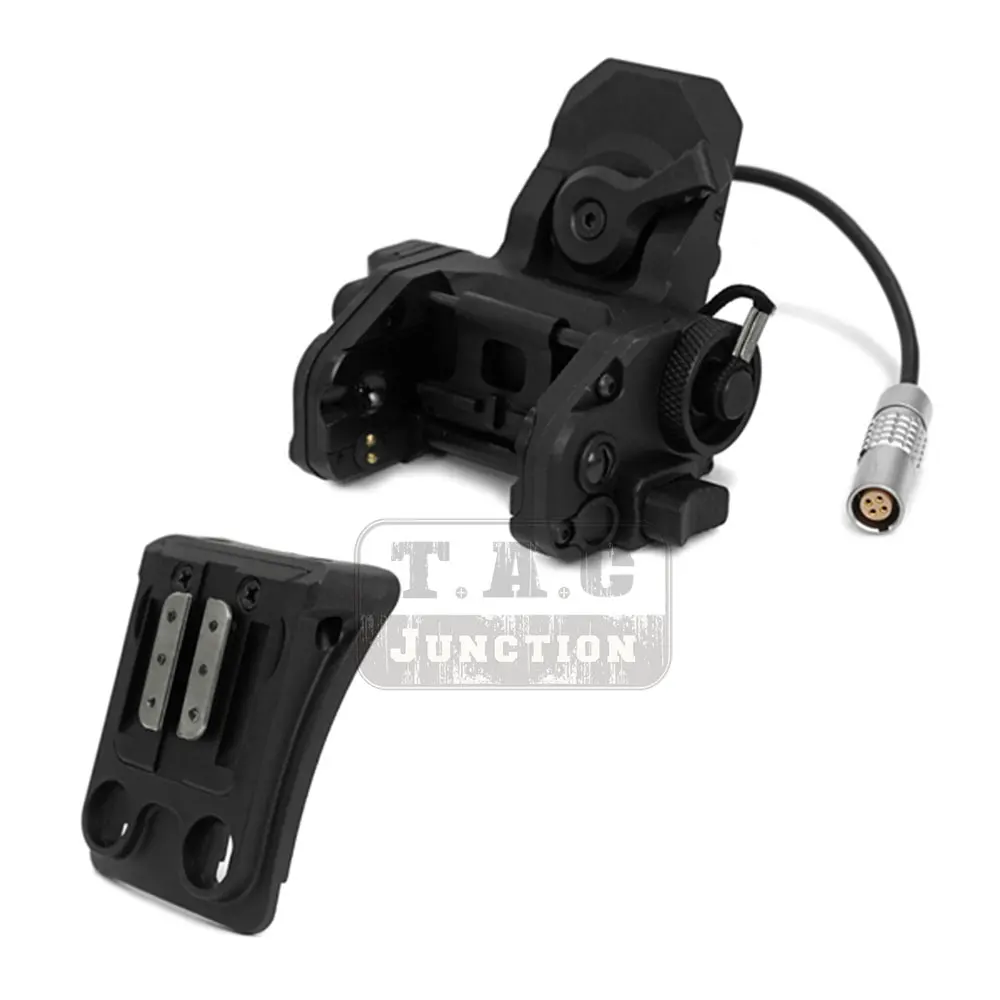 Función CNC GSGM DPAM NVG montaje con 4 orificios cubierta de casco para ANVIS visión nocturna negro - imagen 2