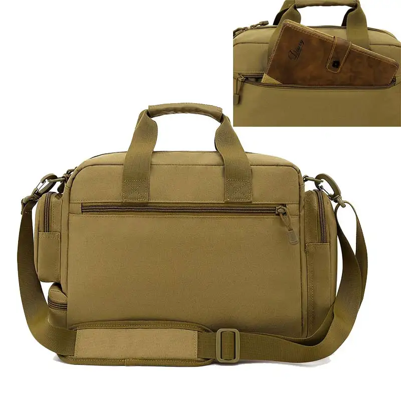 Bolsa para ordenador portátil de 14 pulgadas, bolsas tácticas de camuflaje para acampar, senderismo, hombro, viaje al aire libre, bolsa Molle, bandolera deportiva para pesca - imagen 4