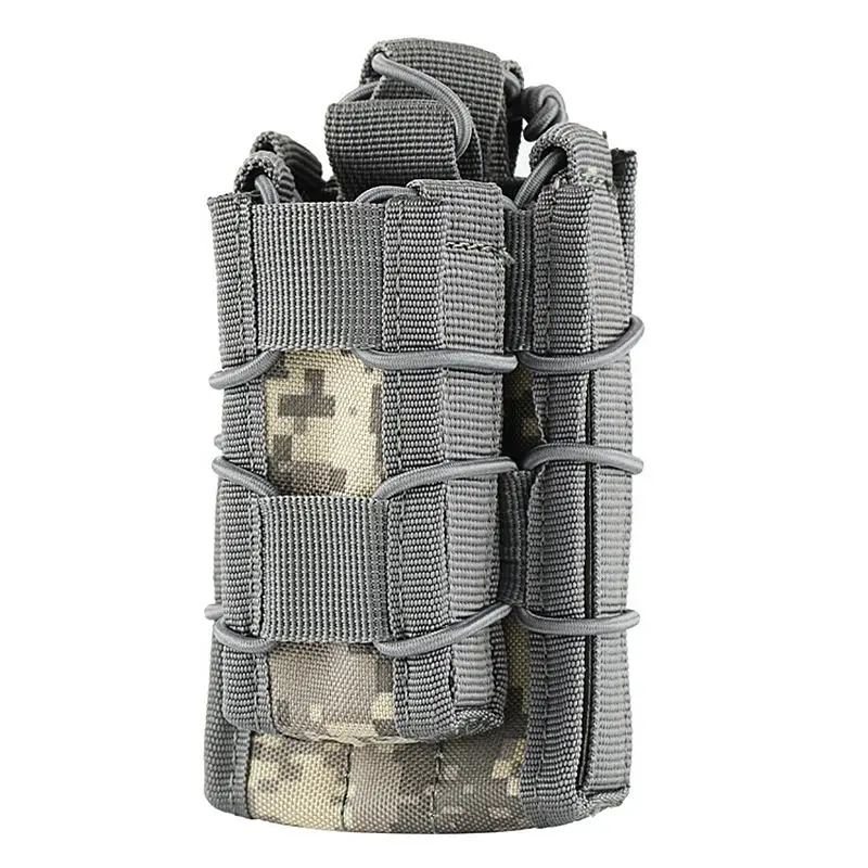 Bolsa para revistas de doble capa Molle, tácticas militares, pistola, rifle, apertura de bala, bolsa para revistas de nailon, bolsa para accesorios de equipo de caza - imagen 5