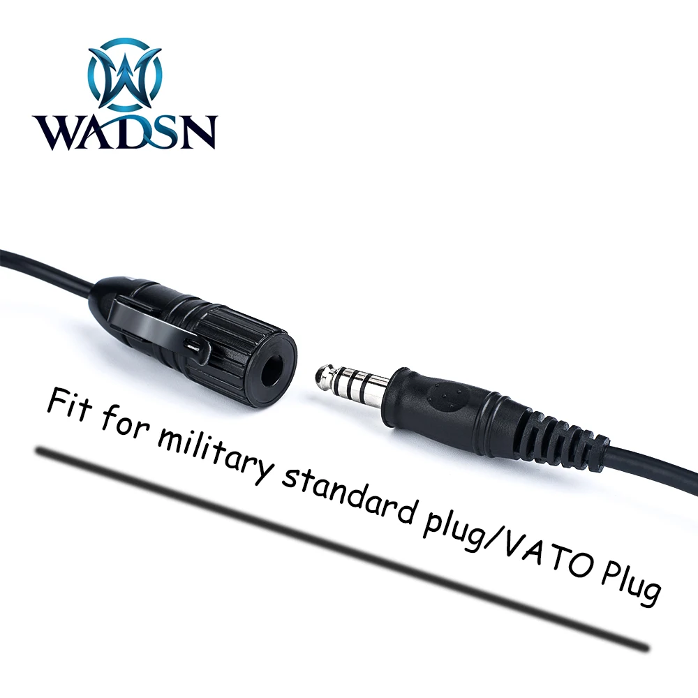 WADSN tácticas COMBAT PTT Kenwood Midland ICOM Yaseu tiro motorolar caza ZTAC Comta auriculares accesorio walkie-talkie PTT - imagen 4