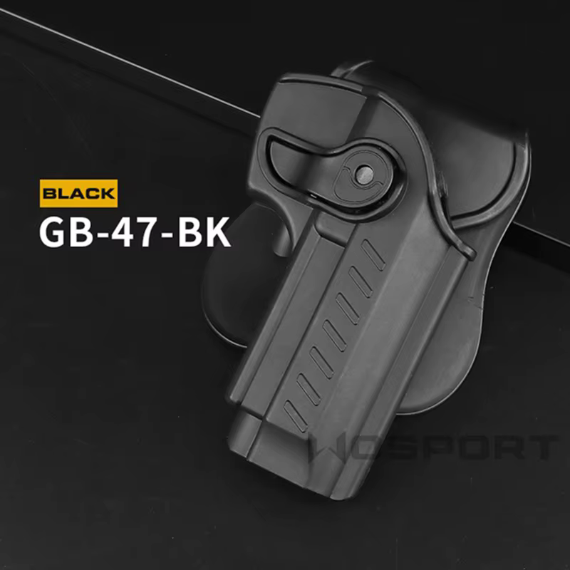 Funda de tirón rápido Beretta 92 92FS, accesorio táctico de caza para mano derecha, rotación de 360 grados, cintura exterior, remo, cinturón - imagen 4