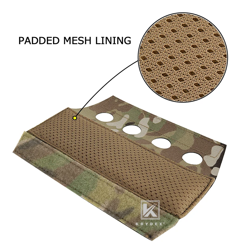 KRYDEX hombreras tácticas, cubierta de correa acolchada cortada con láser, de 2 pulgadas se adapta a correa de hombro, portador JPC LBT, aparejo de pecho, bolsa de eslinga - imagen 5