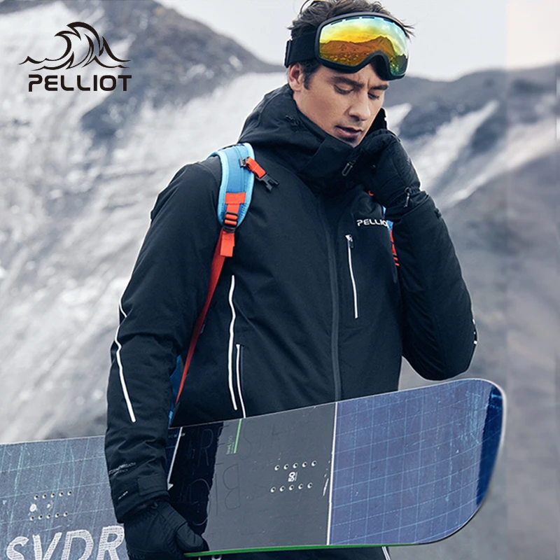 Plott-traje de esquí para hombre y mujer, chaqueta de invierno impermeable y transpirable, cortavientos para Snowboard, abrigo para marido - imagen 3