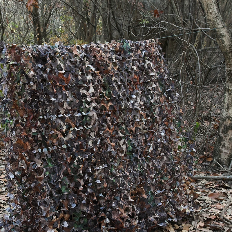 Red de camuflaje oscuro de arce multiusos, sombreado solar, Red a prueba de sol, piscina, pabellón de playa, toldo de jardín - imagen 5