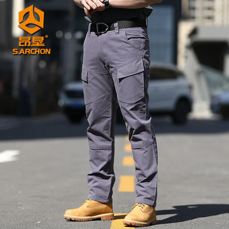 Pantalones Cargo del Ejército de EE. UU. Para hombre, ropa de calle de camuflaje, táctica militar, de trabajo al aire libre, informal, Jogger, ropa de calle - imagen 5
