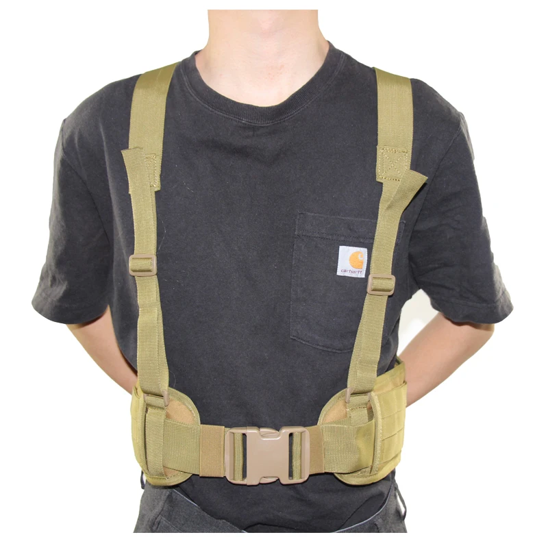 Cinturón táctico acolchado Multicam 1000D para exteriores, cinturón Molle de nailon, Airsoft, ejército, caza, combate, soporte de cintura, equipo militar - imagen 4