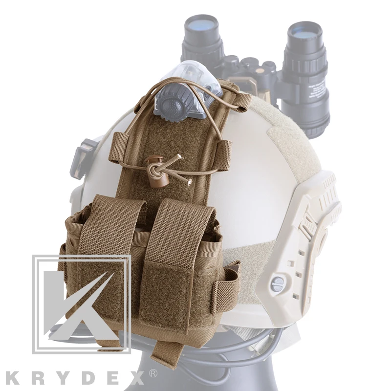KRYDEX-Paquete de batería de contrapeso táctico MK2, caja de batería de GPNVG-18 para casco de combate, accesorio, sistema de retención de almacenamiento - imagen 2