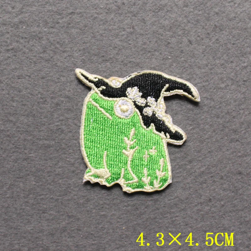 Iron On Patch Funny Frog Patches For Clothing DIY Anime Clothing Stripes Cartoon Animal Patch Embroidered Patches On Clothes - imagen 4