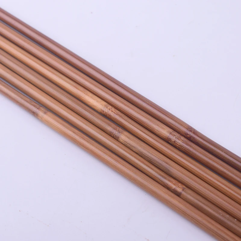Flecha de bambú súper hecha a mano, eje OD 8mm de 85cm, flechas de madera para manualidades, puntas de campo de 8mm, punta de flecha de punto objetivo, 12 piezas - imagen 4