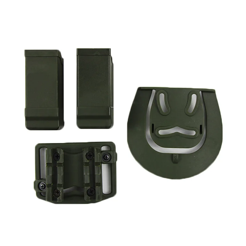 Bolsa táctica doble con cinturón para Glock 17 19 Beretta M92 Sig USP, funda para cargador, accesorios para pistola - imagen 4