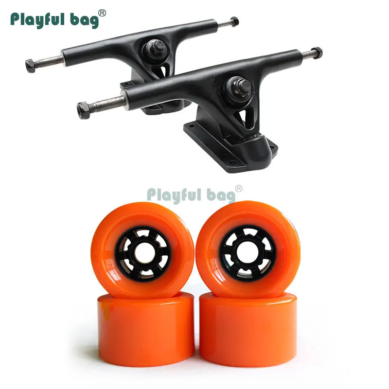 Bolsa juguetona para monopatín, camiones de 7 pulgadas con ruedas de PU de 83mm, accesorio para monopatín, camiones de buena calidad, AMA60 - imagen 3