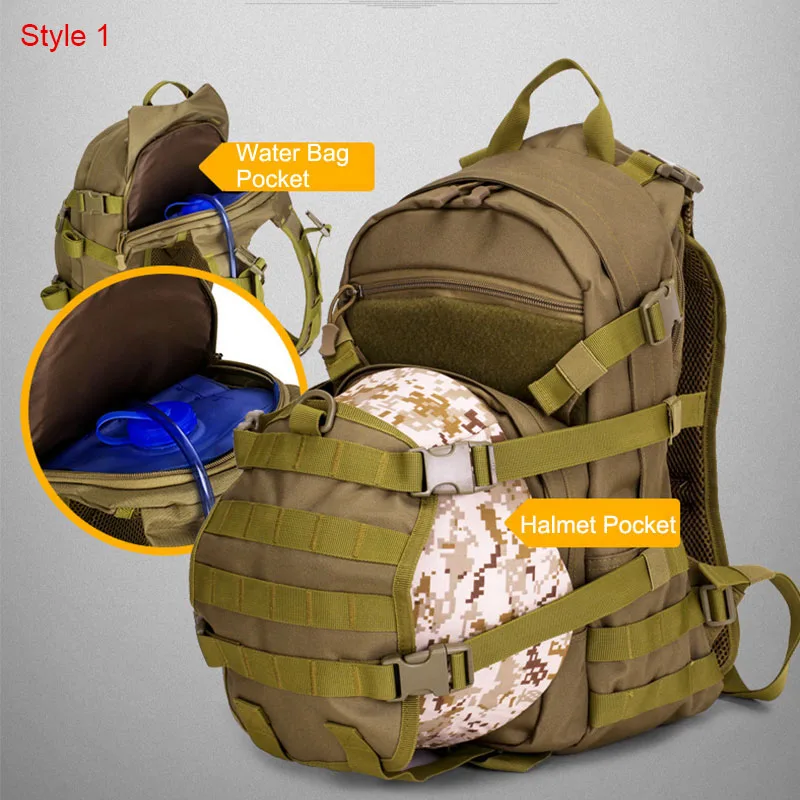 Bolsa militar táctica de 25L, mochila para acampar, mochila para hombre, bolsa de senderismo, ciclismo, montañismo, deporte, bolsa de Camping Molle XA217A - imagen 4