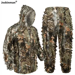 Traje Ghillie para juegos CS de combate táctico con protección solar UV para exteriores, traje transpirable de secado rápido de camuflaje biónico para caza y pesca