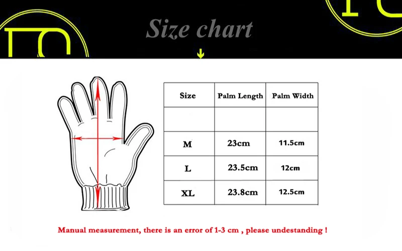 Guantes tácticos - Vista frontal completa