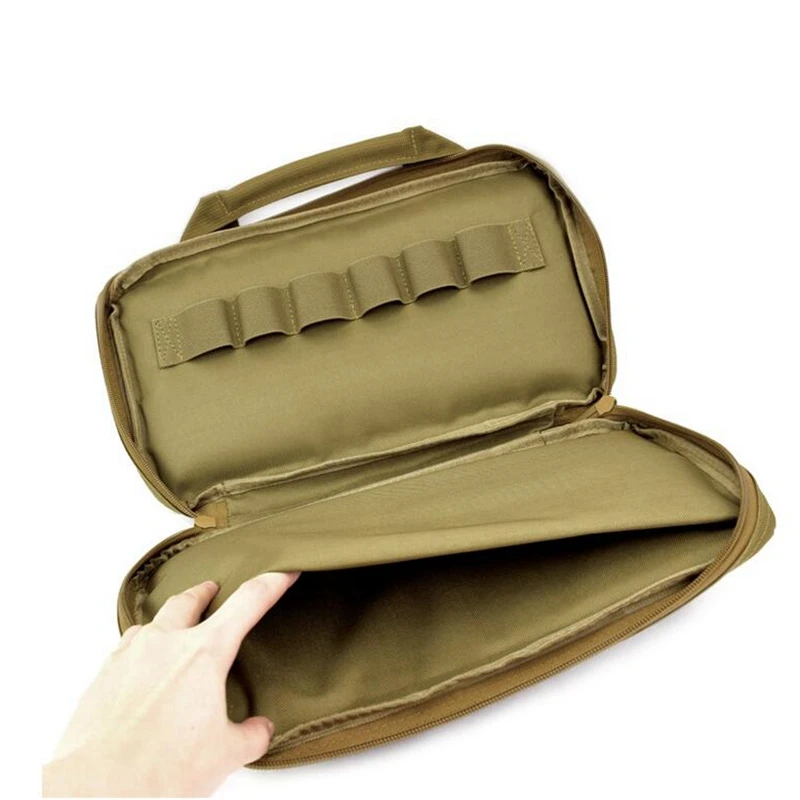 Bolsa de pistola táctica para Glock 17 Beretta M9 G2C, funda acolchada a prueba de golpes, bolsa de almacenamiento Universal para pistola de mano - imagen 5