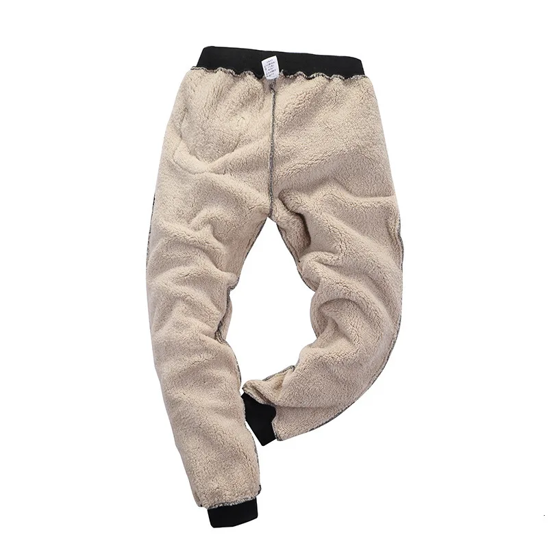Pantalones deportivos de terciopelo para hombre, pantalón grueso acolchado de algodón para exteriores, senderismo, Camping, pesca, escalada, invierno, 8XL - imagen 3