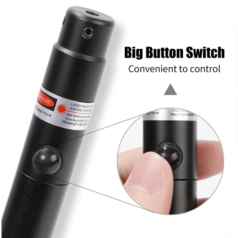 RedGreen-Kit de MIRA LÁSER táctica para Rifles, calibre 177 a 64,78, pistolas universales, puntero láser con interruptor de botón - imagen 3