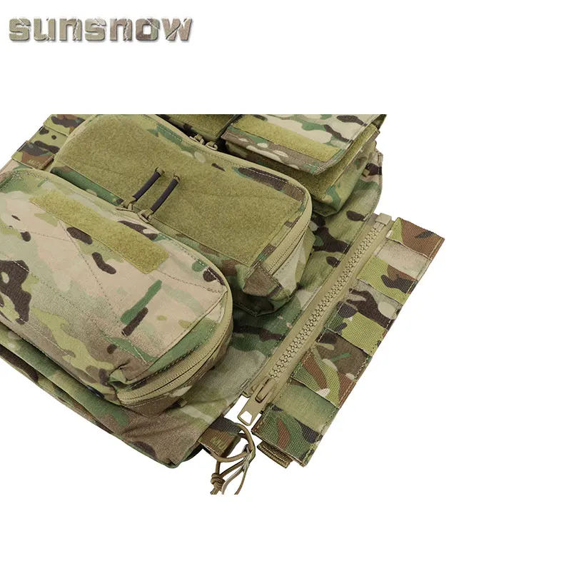 Placa de cremallera táctica, 1 par, Panel lateral Molle para cremallera táctica Cp1.0/Cp2.0, paquete trasero con cremallera - imagen 2