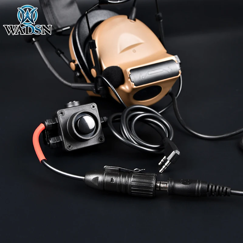 Walkie-talkie táctico multifunción para exteriores, adaptador de interfaz PTT para auriculares de comunicación - imagen 3