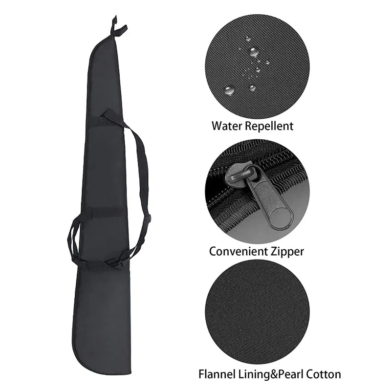Bolsa de Rifle táctico con correa de hombro ajustable, bolsa de almacenamiento acolchada de pistola de escopeta larga Vintage para caza y aparejos de pesca - imagen 3