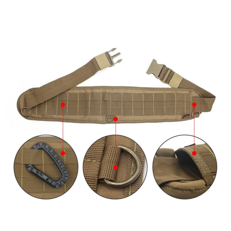 Cinturón multifuncional al aire libre, sistema Molle, equipo táctico, cinturón Exterior de Seguridad armado, protección de cintura para ensanchamiento deportivo - imagen 4