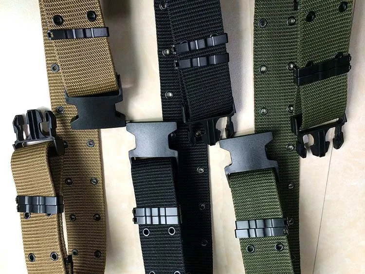 MOLLE cinturón multifuncional de nailon trenzado para exteriores, cinturón táctico de seguridad de combate, cinturón exterior BDU - imagen 2