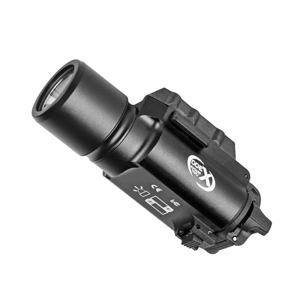 Luz táctica X300 para arma M4 Ultra linterna QD, lámpara LED de separación rápida para pistola Picatinny Rail, accesorios para pistola de caza - imagen 2