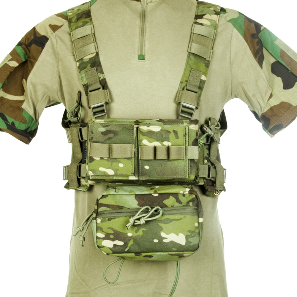 MK3-chaleco táctico para el pecho, bolsa de vientre de utilidad, de nailon 500D, insertos de revistas para combate, Airsoft, Paintball, 5,56, 7,62 - imagen 3