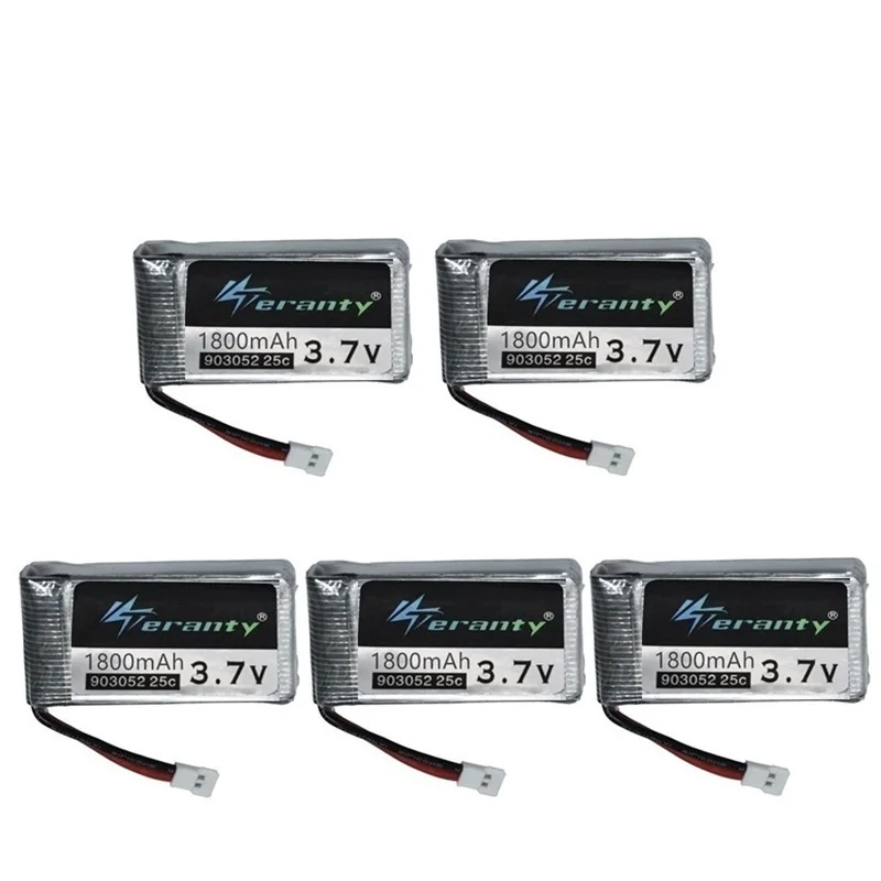 Batería Lipo de 3,7 V, 1800mAh, 903052, cargador para Syma X5, X5C, X5SW, X5SC, X5S, X5SC-1, M18, H5P, RC, Quadcopter, 3,7 V - imagen 4