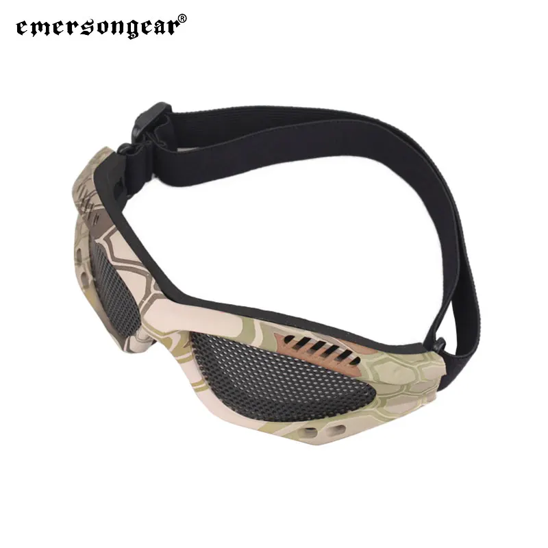 Emersongear, gafas protectoras tácticas, gafas Airsoft de malla de acero, protector de ojos, deporte, caza, campamento, ciclismo, senderismo al aire libre - imagen 4