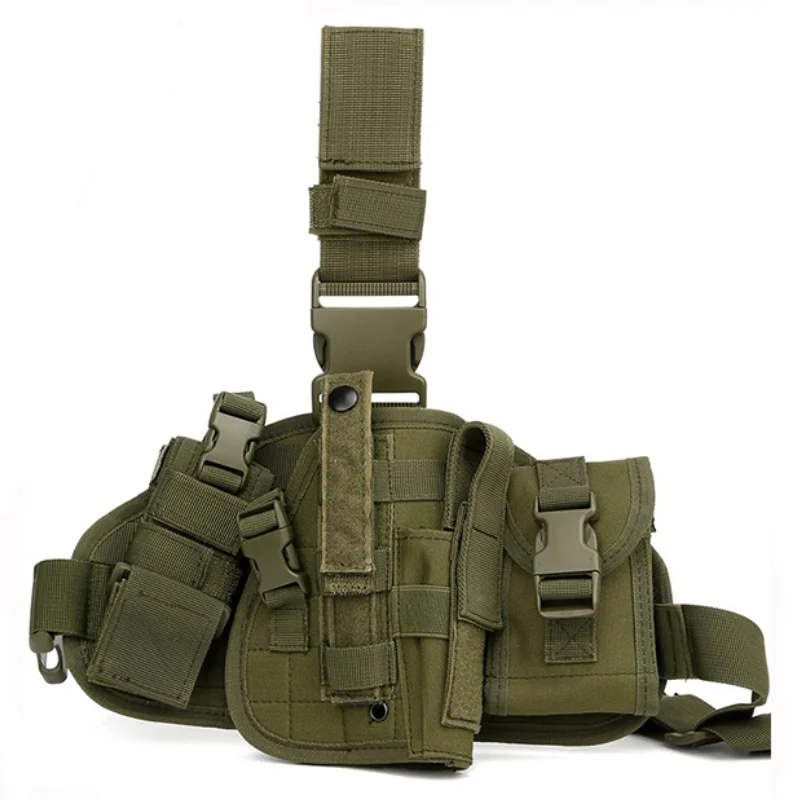 Funda táctica Universal para pistola de muslo, bolsa Molle para Paintball, caza, Airsoft, Glock - imagen 4