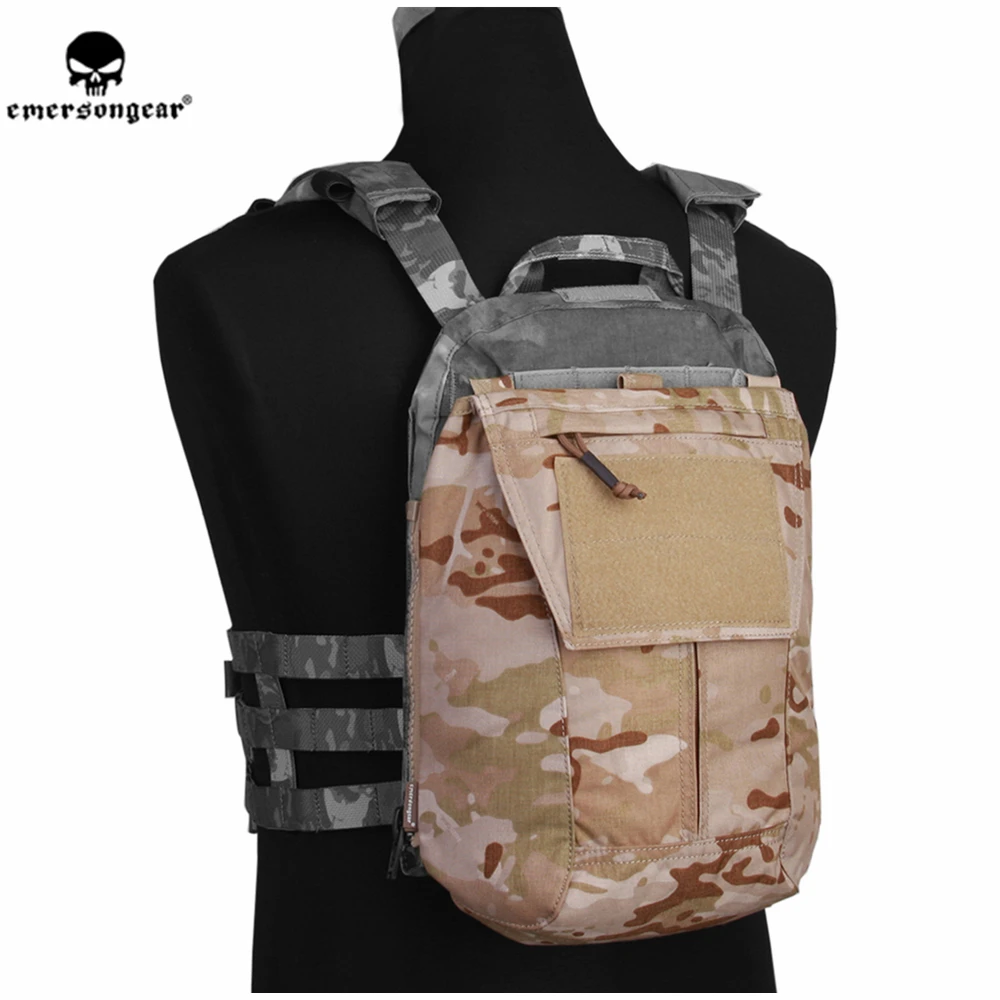 Emersongear bolsa táctica con cremallera Panel placa bolsa portadora mochila bolsa AVS JPC 2,0 CPC chaleco táctico mochila bolsa - imagen 2