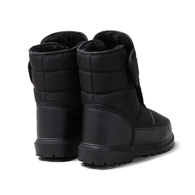 Botas de nieve impermeables antideslizantes para hombre, zapatos de algodón antideslizantes, térmicos, de terciopelo, cálidos, para esquí al aire libre, pesca y senderismo, Invierno - imagen 3