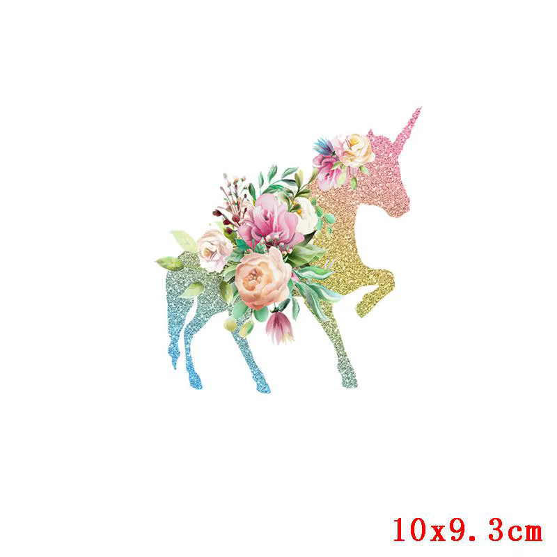 Parche de transferencia de calor de plumas Diy, lindo parche de transferencia de hierro para ropa, Parche de rayas de flores, pegatinas térmicas, parches en camisa - imagen 2