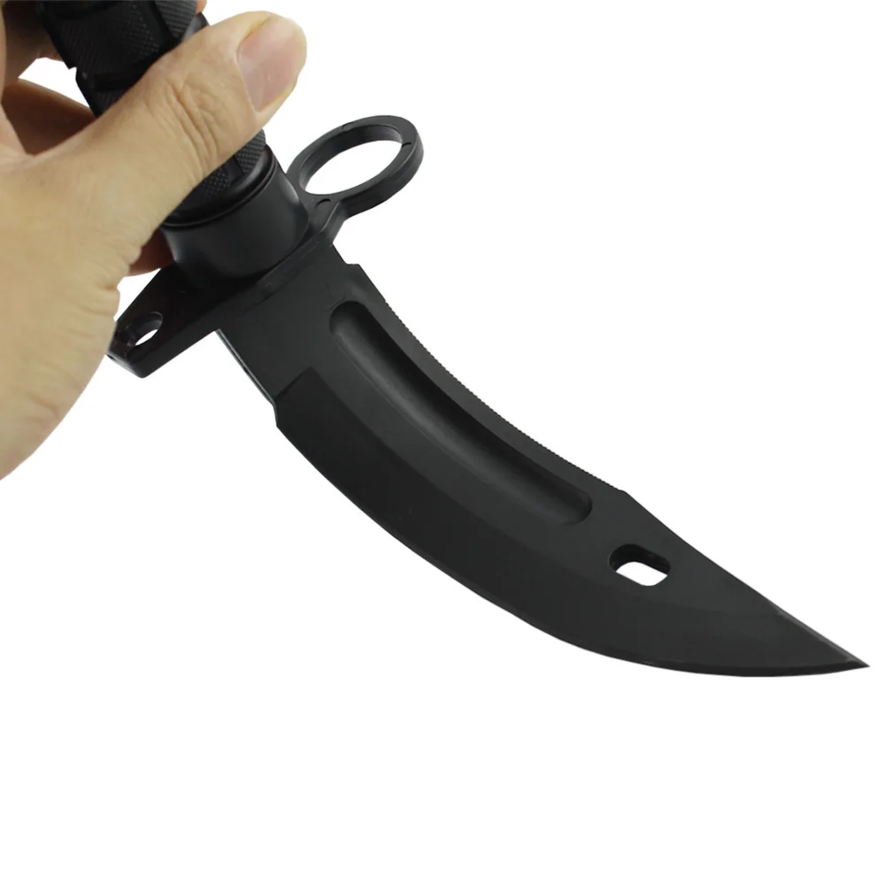 Airsoft combate táctico plástico M9 daga Cosplay modelo juguete cuchillo entrenamiento CS juego bayoneta - imagen 5