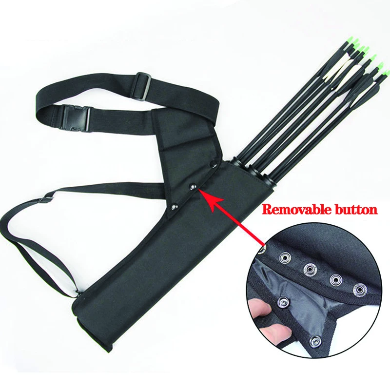 Bolsa de tiro con arco de tela Oxford, 49x14cm, bolso de hombro individual de 3 puntos, accesorios de caza - imagen 5