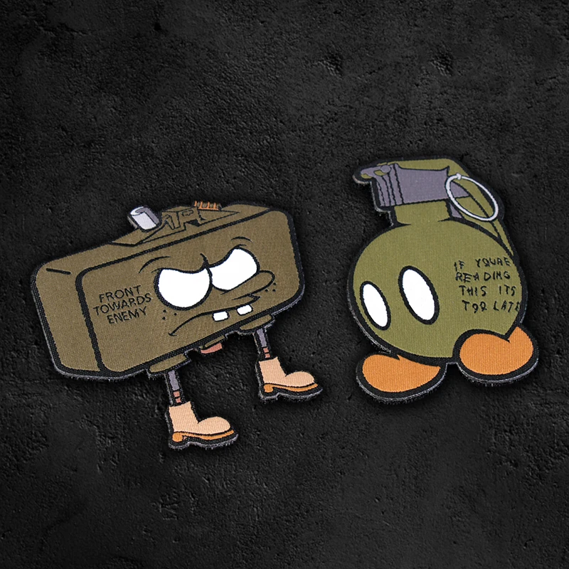 Parches tácticos bordados antiinformitería Good Teammate M67 fragmentación granada M18 Claymore insignias militares para bolsa chaleco - imagen 2