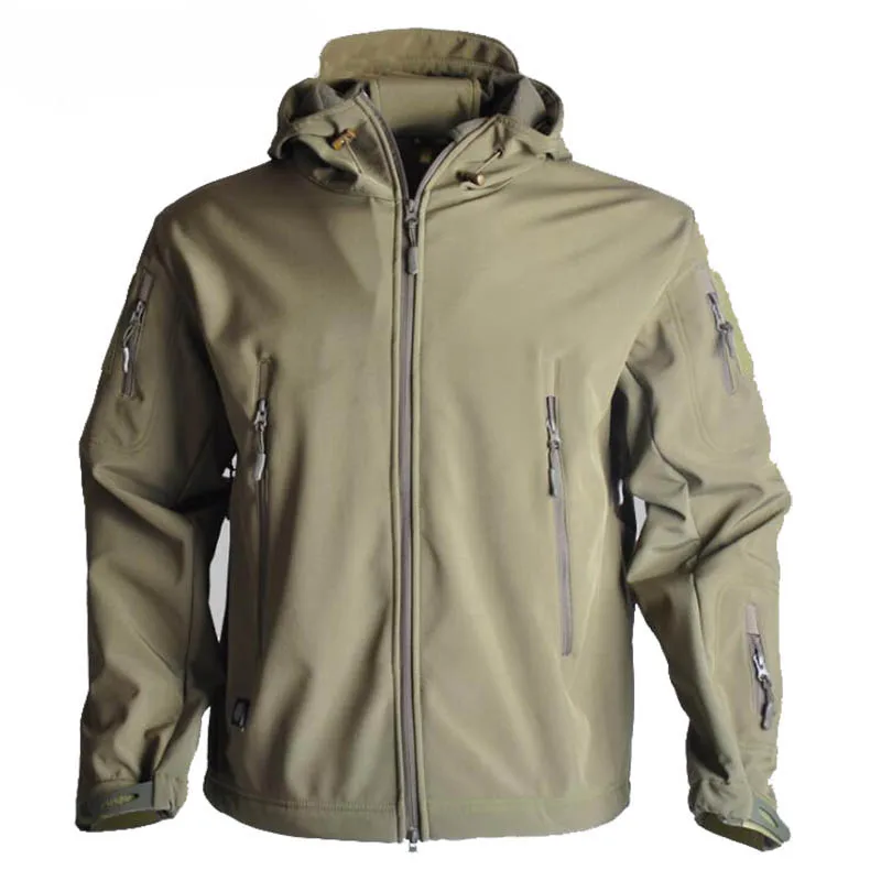 Chaqueta deportiva de camuflaje para hombre, abrigo de piel de tiburón TAD, Softshell, rompevientos, escalada, ropa de caza, impermeable, a prueba de viento - imagen 4