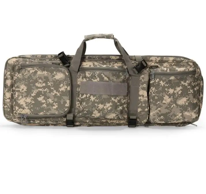 Una bolsa de camuflaje con una manija y cremallera