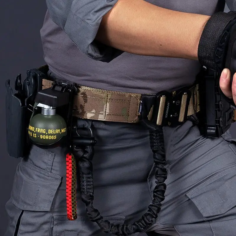 RD TACTICAL Sello de cintura táctico cinturón ronin de 2 pulgadas corte láser sello de cintura de camuflaje integrado hebilla de metal militar al aire libre - imagen 2