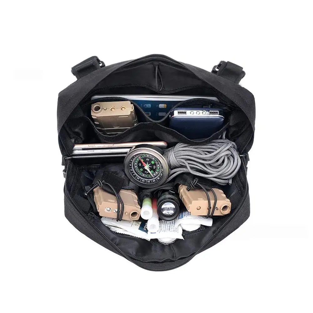 Bolsa táctica Molle frontal para chaleco transpirable de malla - imagen 3