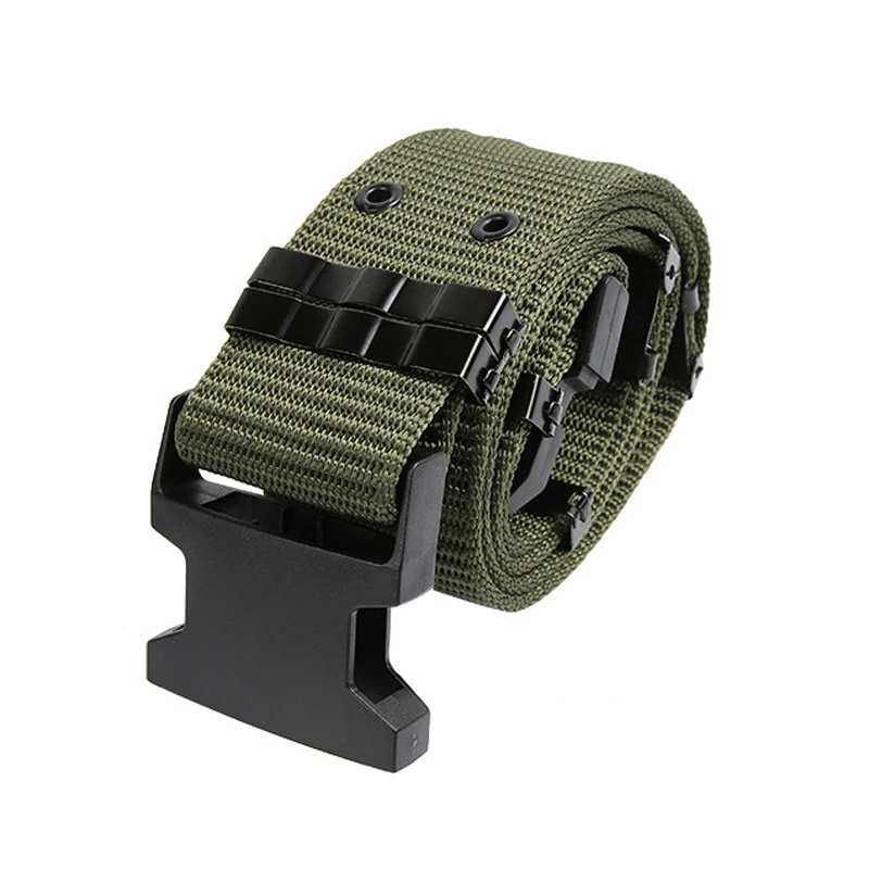 Cinturones tácticos de liberación rápida para deportes al aire libre para hombres, cinturón militar del ejército, cinturón de lona de caza Airsoft, equipo de correa de soporte - imagen 5