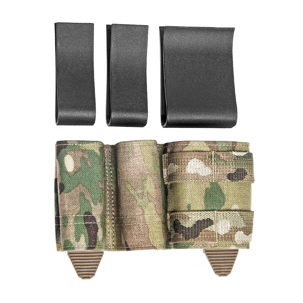 Bolsa MOLLE Kydex para cinturón de caza, accesorios de Paintball, con Clip de correa KYWI Malice con 5,56, 1 + 2 lados, revista de 9mm para cinturón TMC