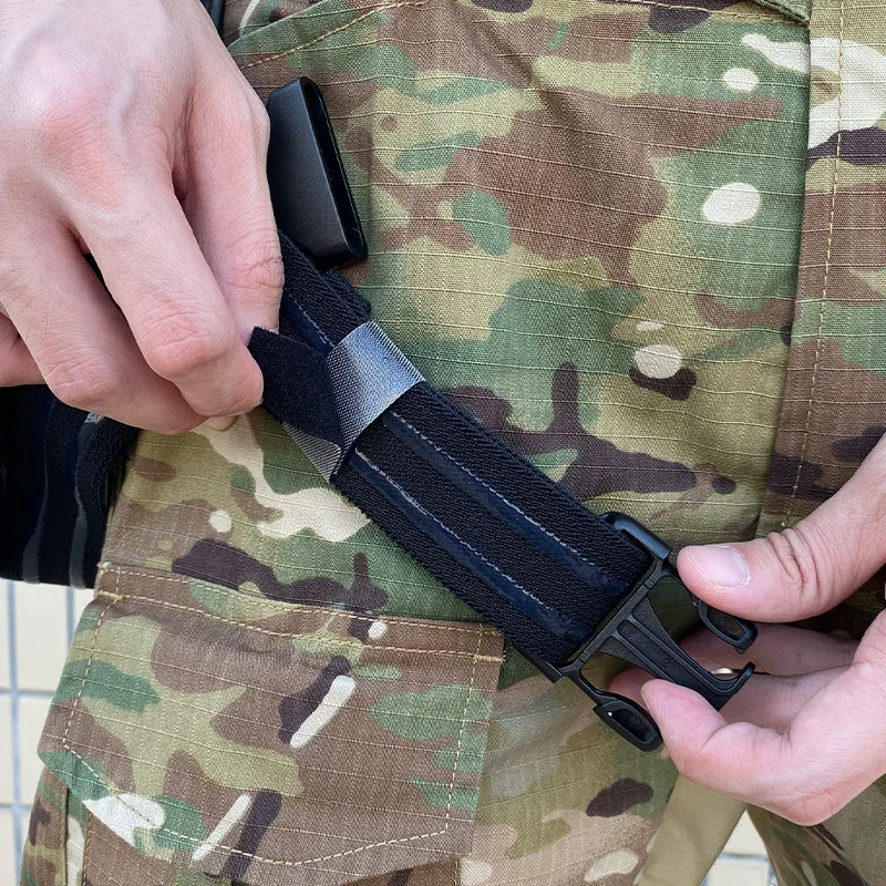 Funda táctica para pierna y muslo, correa de repuesto para pistola, nailon de neopreno antideslizante de silicona para accesorios QLS 19 22 G17 M9 - imagen 2