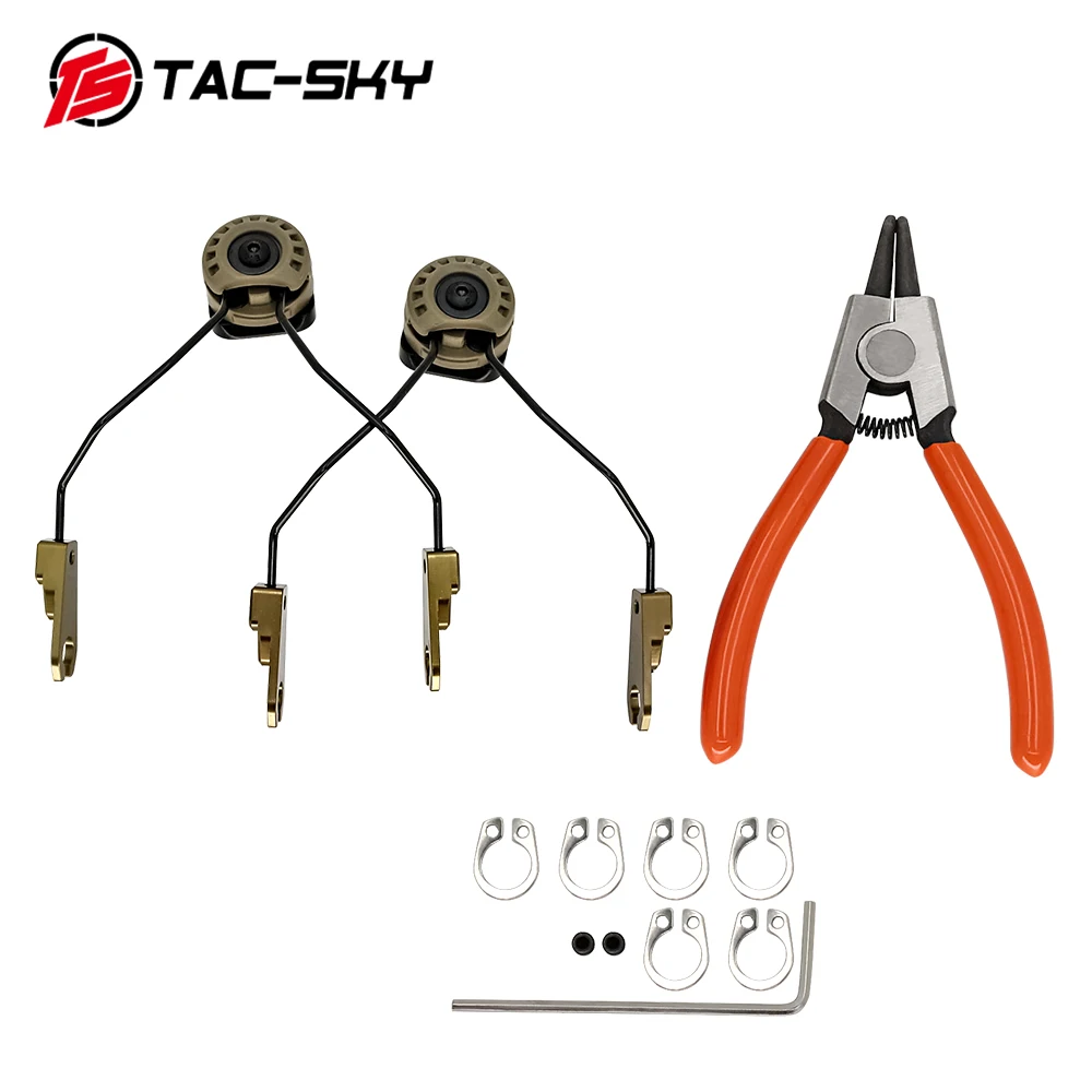 Casco táctico TAC-SKY, adaptador militar de riel de arco, soporte Sordin adecuado para auriculares tácticos MSA SORDIN para caza y tiro - imagen 4